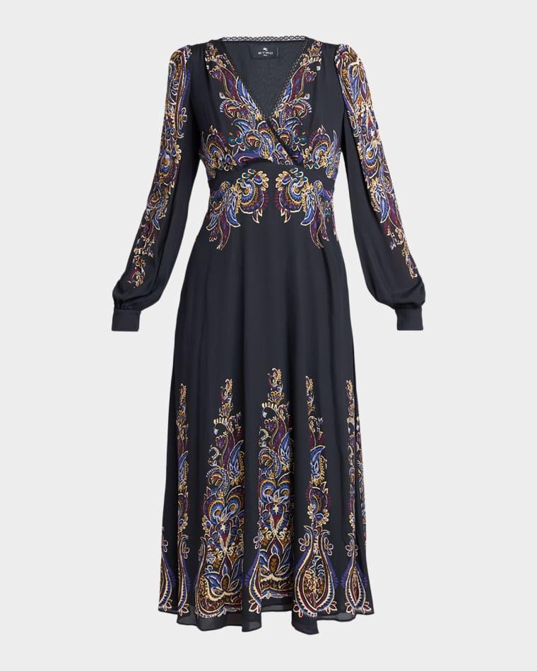 Paisley Silk Midi Dress by ETRO