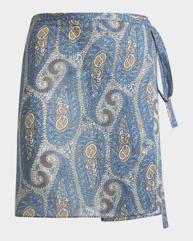 Paisley Wrap Mini Skirt by ETRO