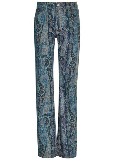 Paisley-print bootcut jeans by ETRO