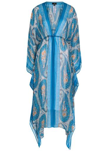 Paisley-print chiffon maxi kimono dress by ETRO