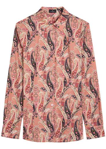 Paisley-print stretch-cotton shirt by ETRO