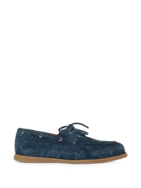 Paisley-print suede loafers by ETRO