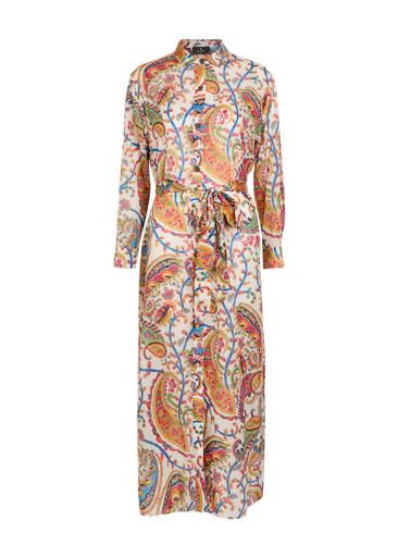 Patterned cotton midi shirt dress by ETRO