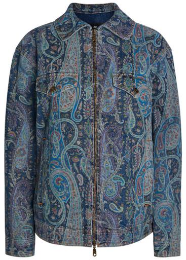 Patterned denim jacket by ETRO