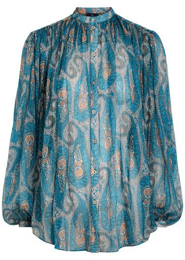Patterned silk blouse by ETRO