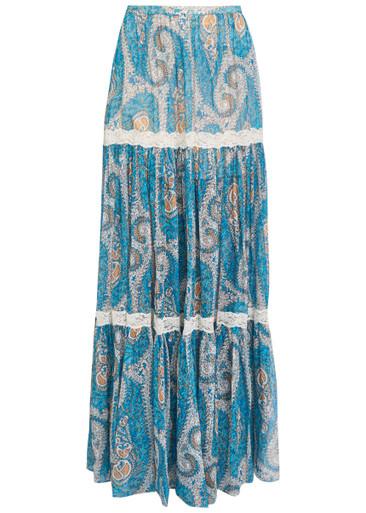 Patterned silk maxi skirt by ETRO