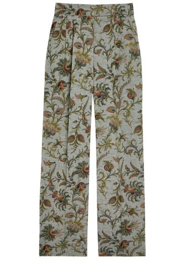 Patterned wide-leg trousers by ETRO