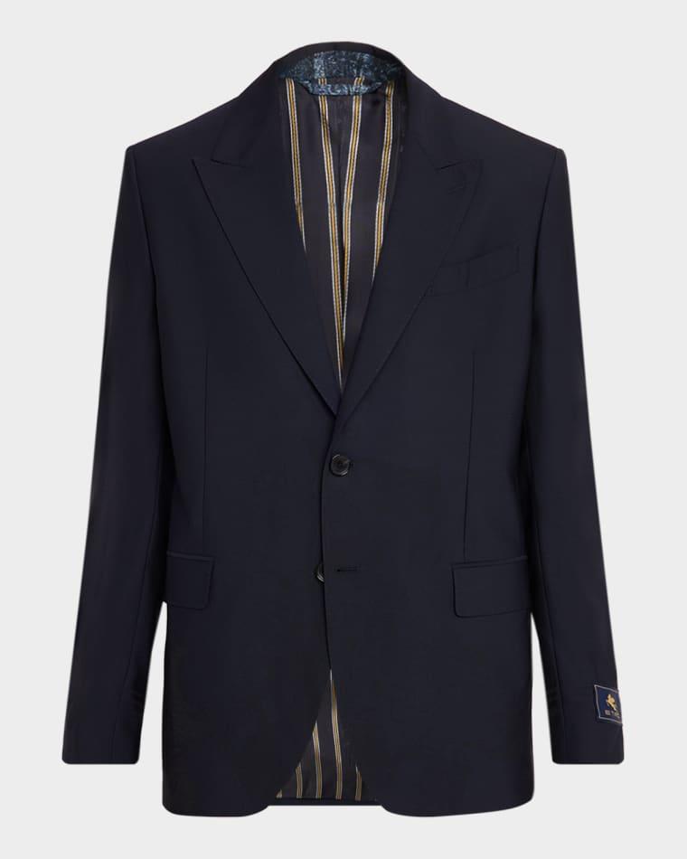 Peak Lapel Wool Sportcoat by ETRO