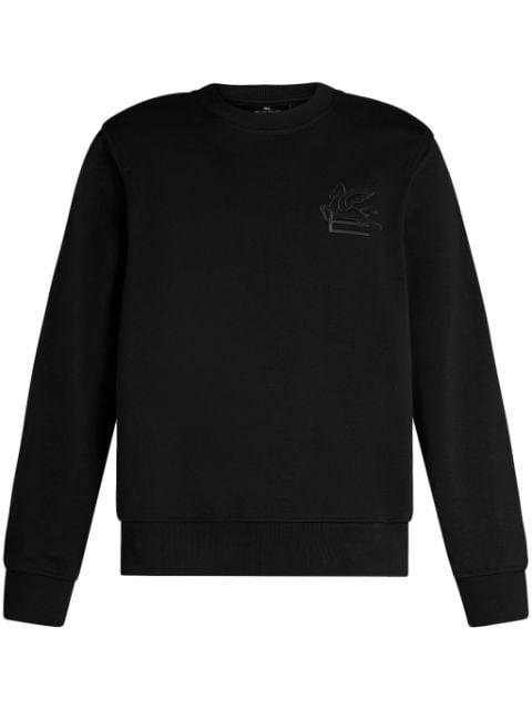 Pegaso-appliqué crew-neck sweatshirt by ETRO