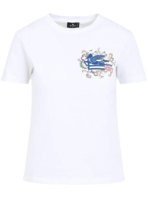 Pegaso-embroidered T-shirt by ETRO