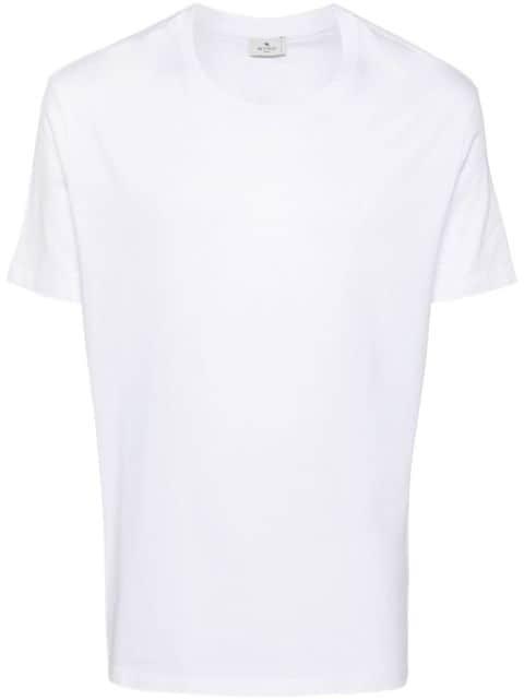 Pegaso-embroidered cotton T-shirt by ETRO
