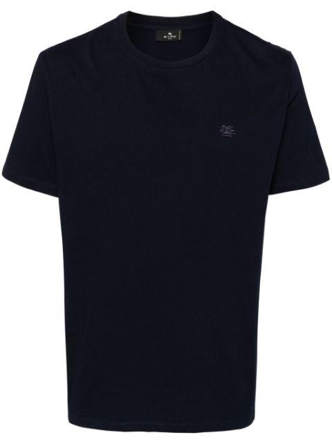 Pegaso-embroidered cotton T-shirt by ETRO