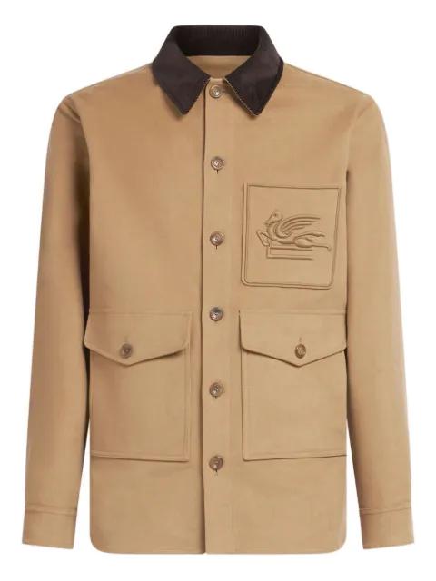 Pegaso-embroidered cotton jacket by ETRO