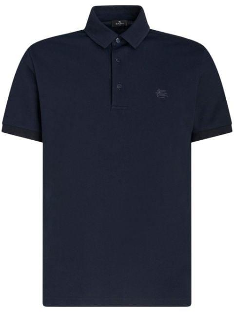 Pegaso-embroidered cotton polo shirt by ETRO