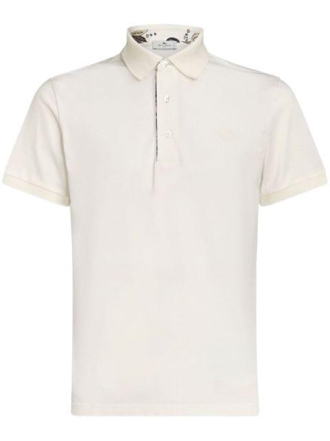 Pegaso-embroidered cotton polo shirt by ETRO
