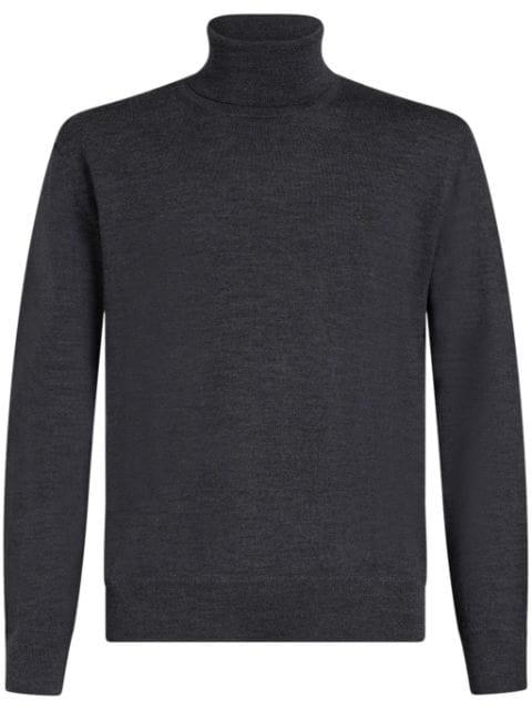 Pegaso-embroidered high-neck jumper by ETRO
