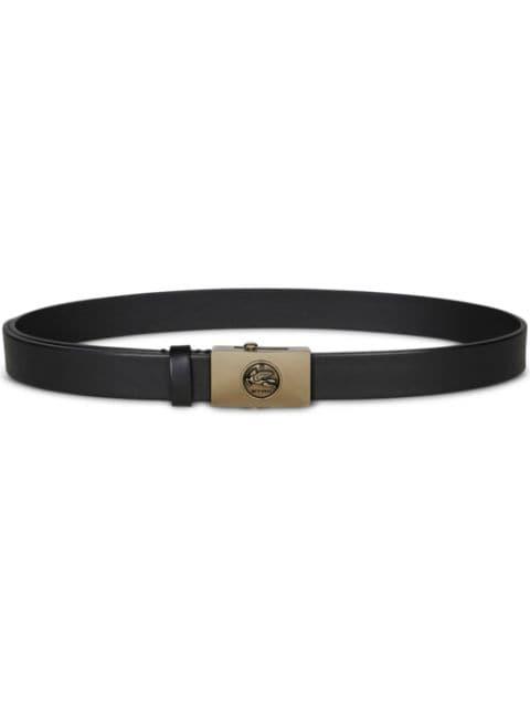 Pegaso-engraved leather belt by ETRO