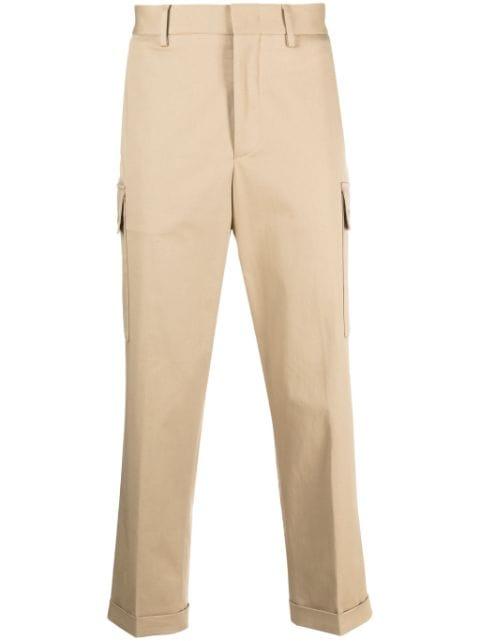 Pegaso-motif cropped cargo trousers by ETRO