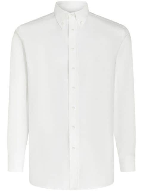 Pegaso motif-embroidered cotton shirt by ETRO