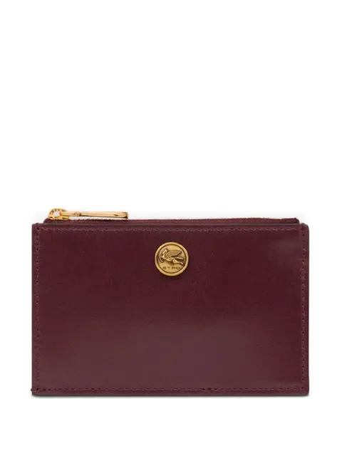 Pegaso-plaque leather card holder by ETRO