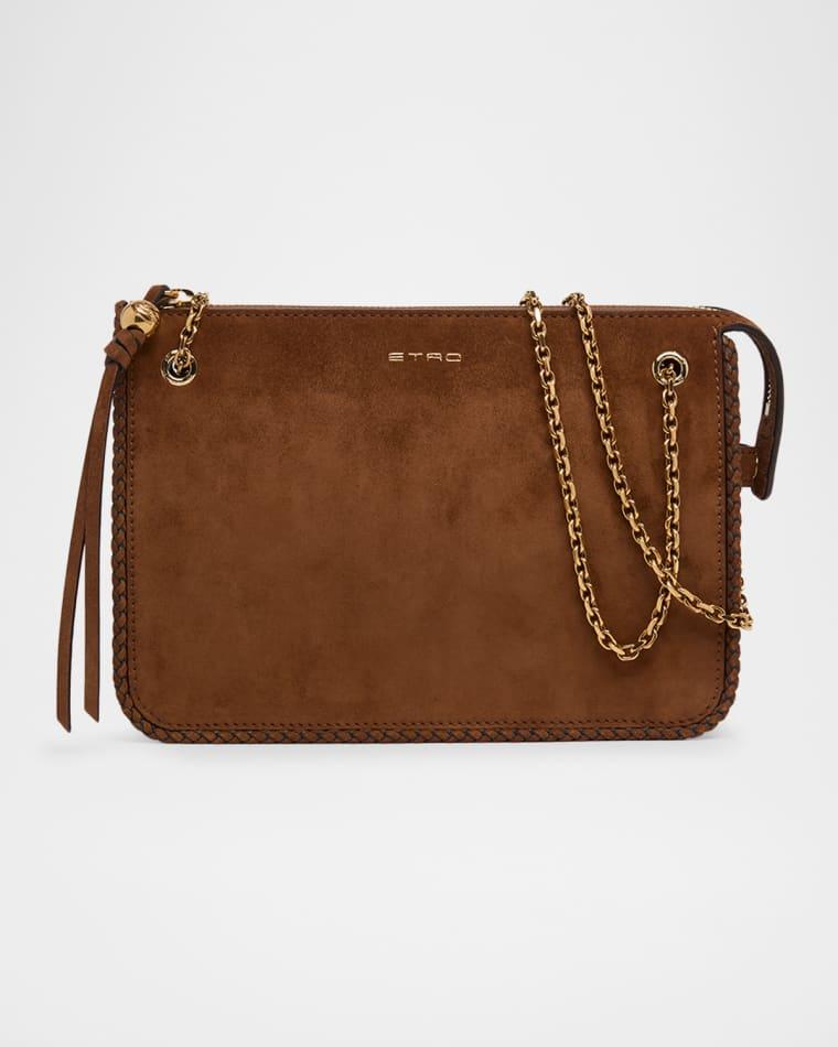 Pelle Unita Suede Crossbody Bag by ETRO
