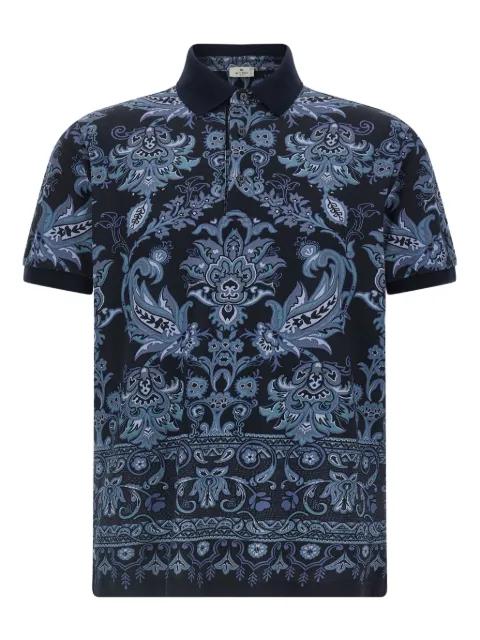 Press paisley geometric print polo shirt by ETRO