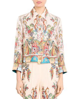 Printed Cropped Jacket by ETRO
