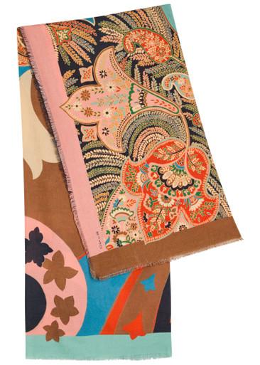 Printed cotton-blend scarf by ETRO