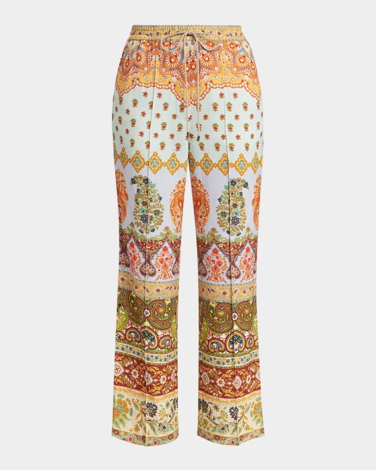 Relaxed Drawstring Paisley Pants by ETRO