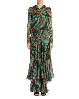 Silk Printed Maxi Shirtdress by ETRO