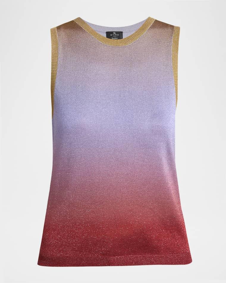 Sparkle Gradient Knit Tank Top by ETRO