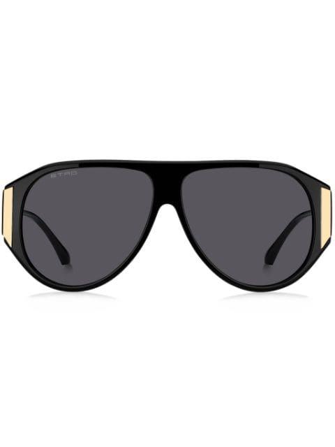 Tailoring oversize-frame sunglasses by ETRO