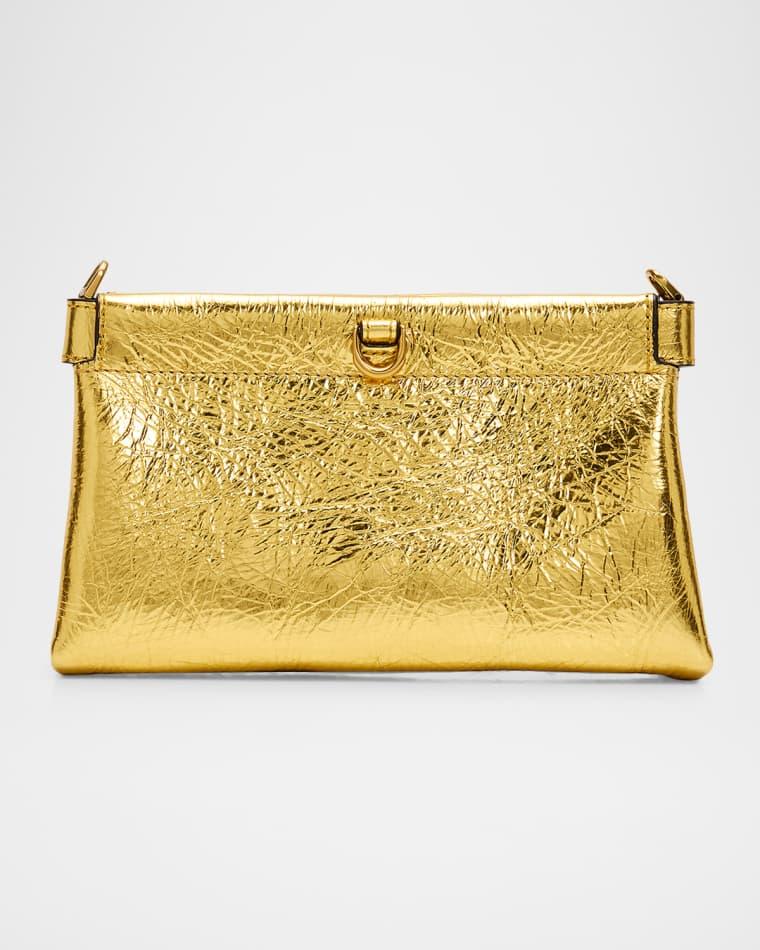 Talk Mini Laminated Leather Clutch Bag by ETRO