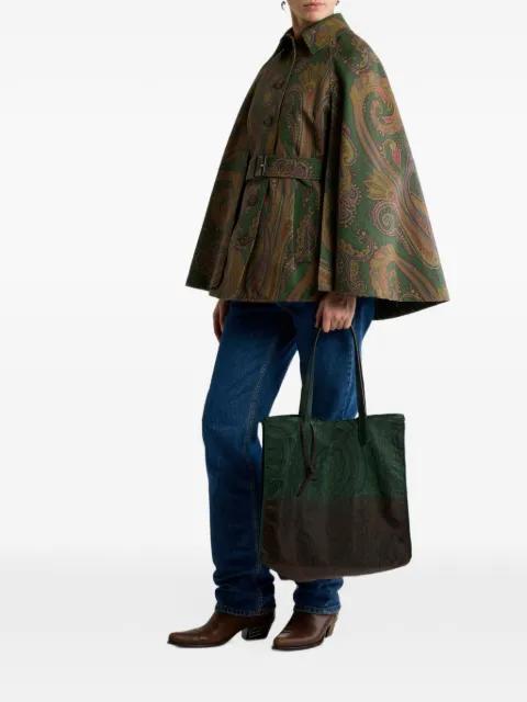 Unfold Me nylon tote bag with degradé arnica motif by ETRO