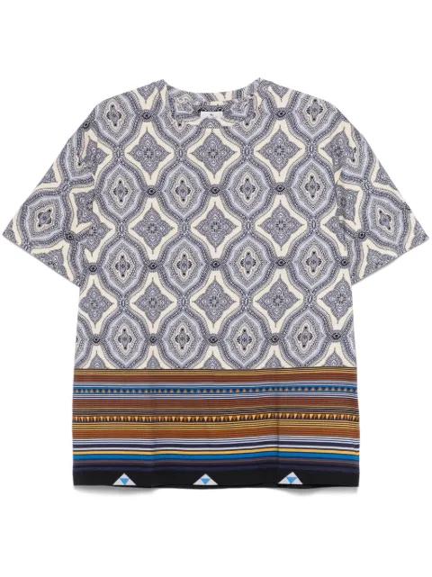 abstract-pattern T-shirt by ETRO