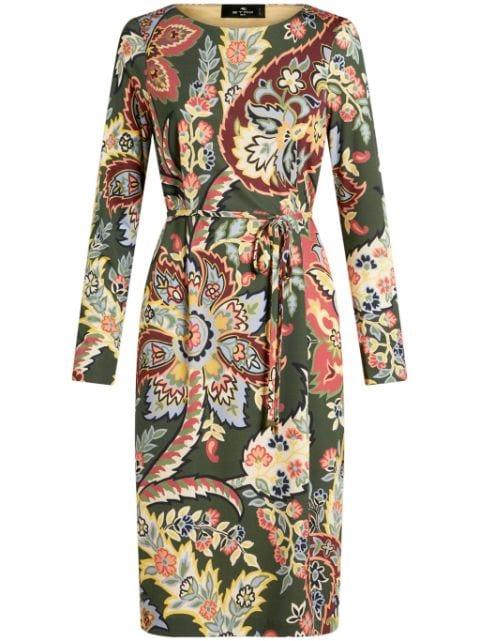 abstract pattern dress by ETRO
