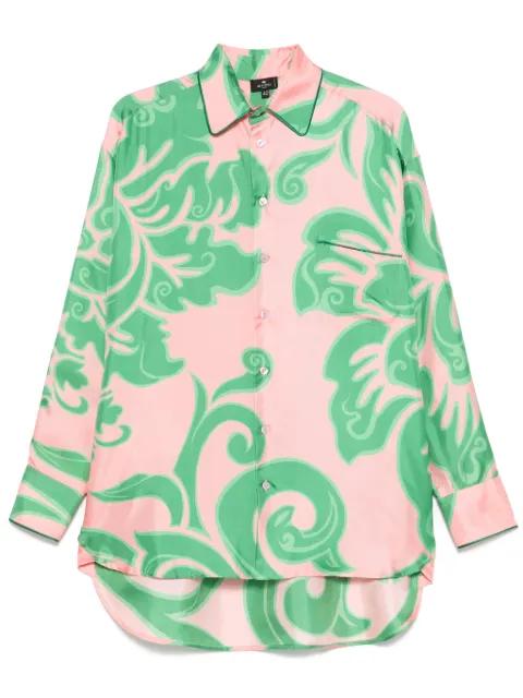 abstract-print shirt by ETRO