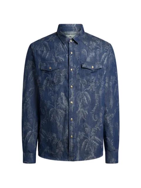 all-over jacquard-motif shirt by ETRO