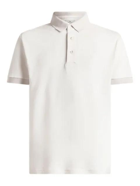 arnica-motif cotton polo shirt by ETRO