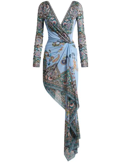 asymmetric mini dress by ETRO