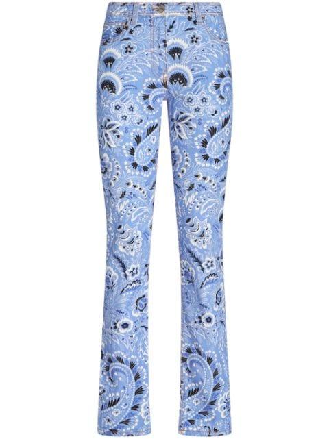 bandana-print skinny jeans by ETRO