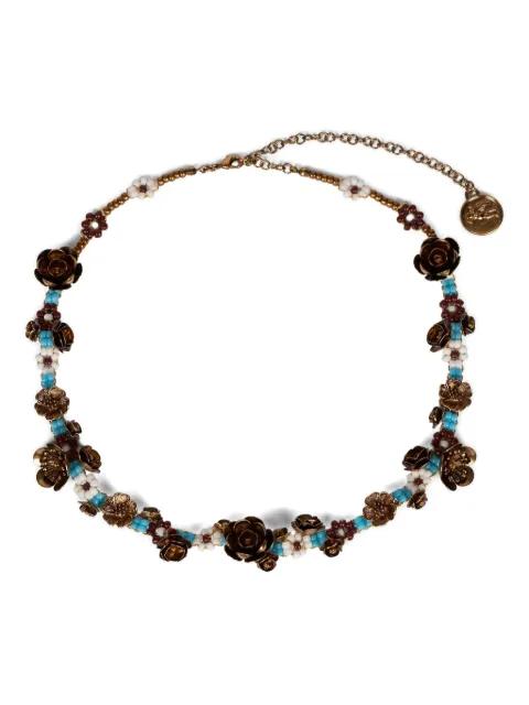 beaded rose necklace by ETRO