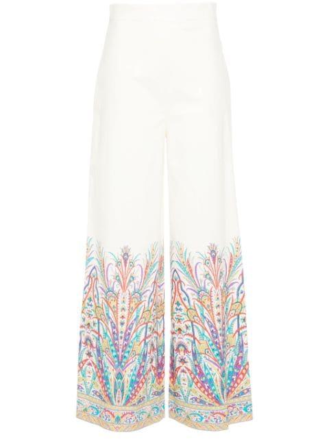 botanical-print trousers by ETRO