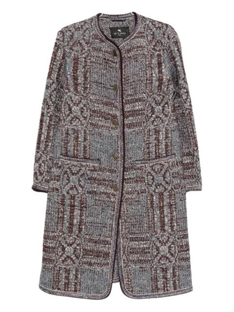 bouclé jacquard coat by ETRO