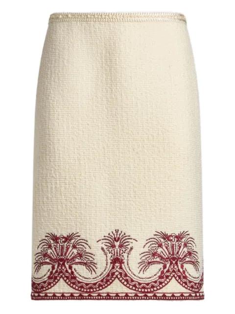 bouclé pencil skirt by ETRO