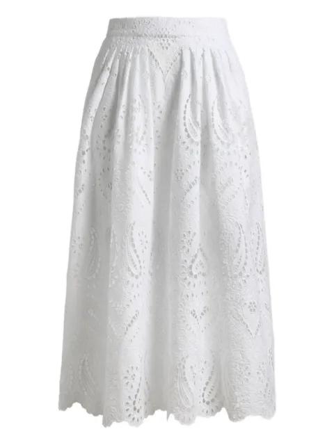 broderie-anglaise midi skirt by ETRO