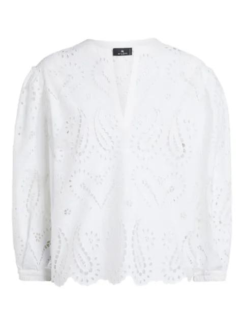 broderie-anglaise top by ETRO