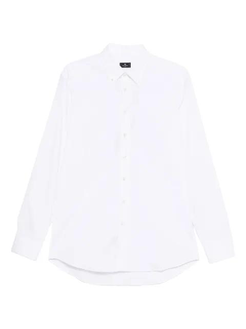 button-down logo shirt by ETRO