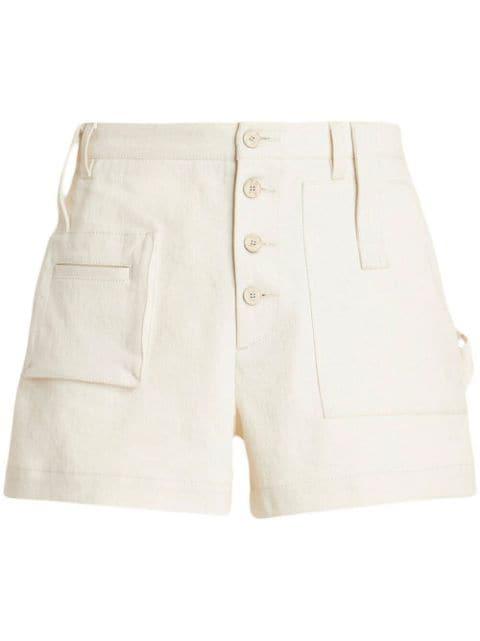 button-up chino shorts by ETRO