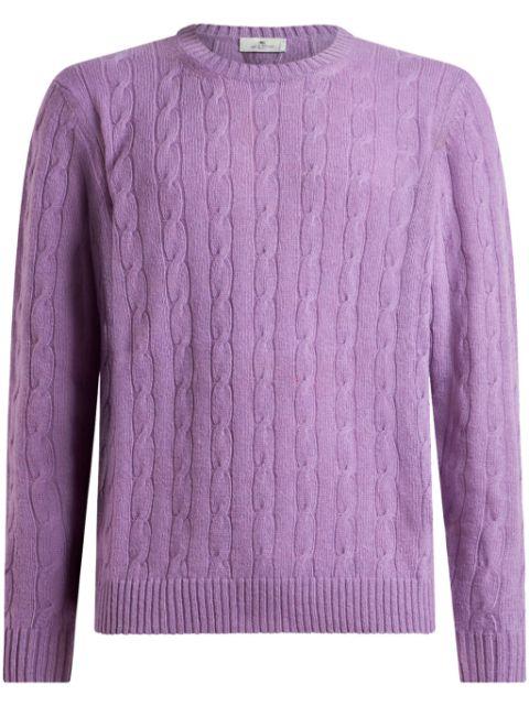 cable-knit cashmere sweater by ETRO